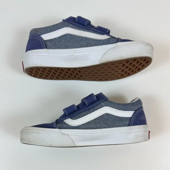 Kids' Vans® Old Skool Velcro® sneakers in chambray - Picture 4 of 6